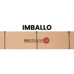 Trabattello Ponteggio Acciaio Altezza 390 cm Mezzopiano Ruote Girevoli