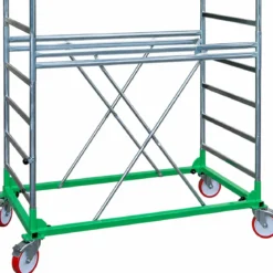 Trabattello Ponteggio Lavoro 350 cm Professionale con Piano Parapetto