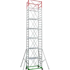 Trabattello Ponteggio Lavoro 950 cm Professionale con Piano Parapetto