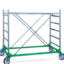 Trabattello Ponteggio Professionale h380 cm Piano con Botola Parapetto