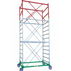 Trabattello Ponteggio Professionale h530 cm Piano con Botola Parapetto