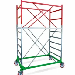 Trabattello Ponteggio Professionale con Botola Parapetto Lavoro 350 cm