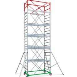 Trabattello Ponteggio Professionale con Botola Parapetto Aste h830 cm