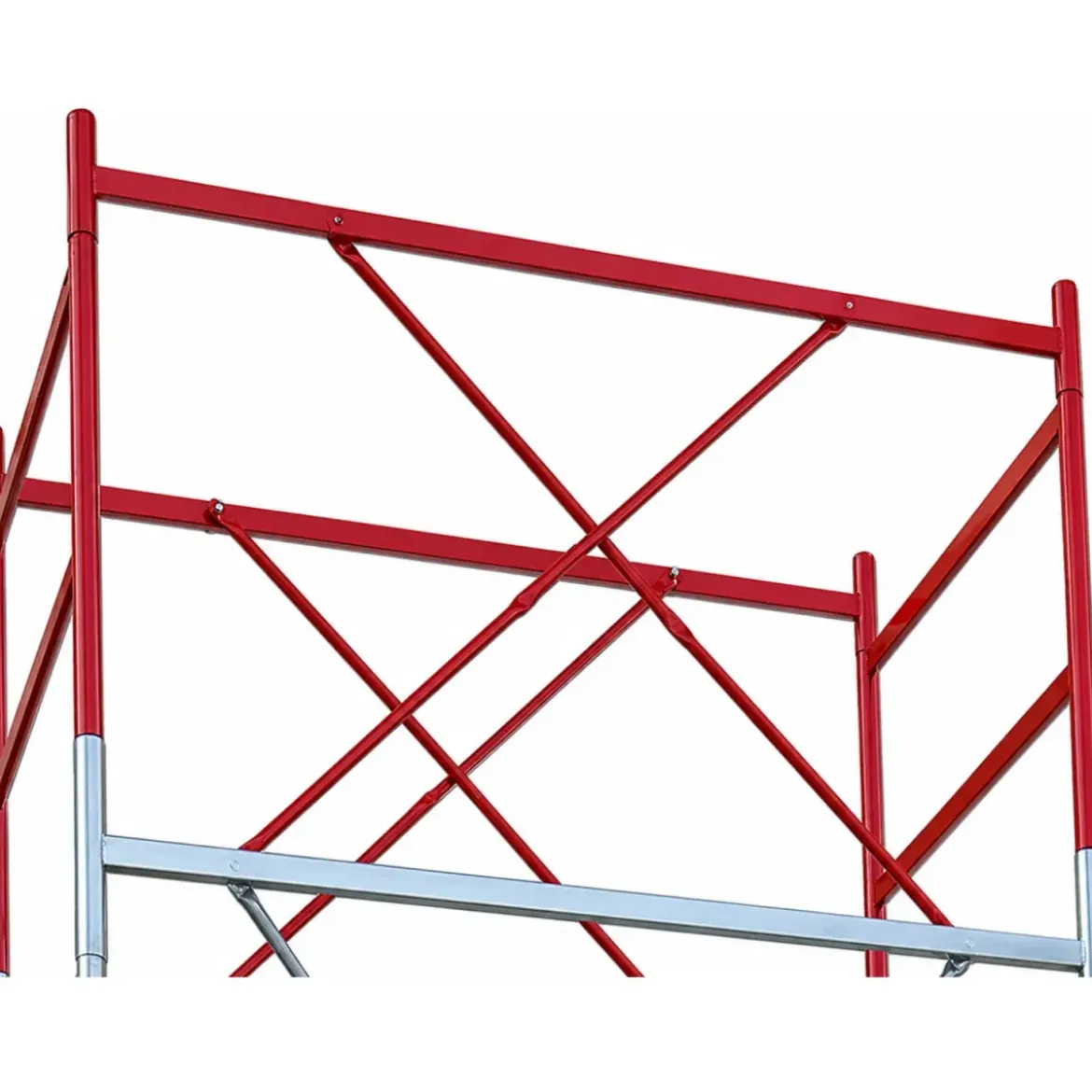 Trabattello Ponteggio Professionale con Botola Parapetto Aste h1070 cm