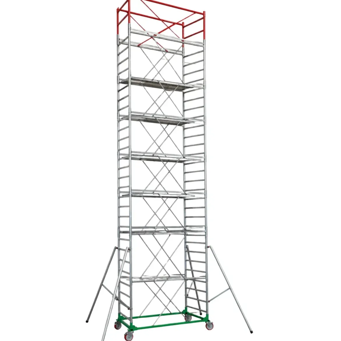 Trabattello Ponteggio Professionale con Botola Parapetto Aste h1070 cm