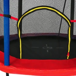 Trampolino Elastico 140 cm per Bambini Rete Sicurezza Interno Esterno