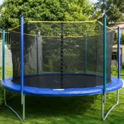 Trampolino Elastico 366 cm per Bambini Adulti Rete Sicurezza Esterno