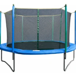 Trampolino Elastico 366 cm per Bambini Adulti Rete Sicurezza Esterno