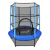 Trampolino Tappeto Elastico Diametro 140 cm per Bambini con Rete