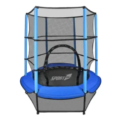 Trampolino Tappeto Elastico Diametro 140 cm per Bambini con Rete
