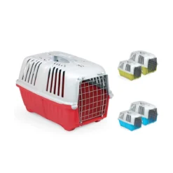 Trasportino per Cani Gatti Taglia Piccola Trasporto Auto Animali Aereo Plastica