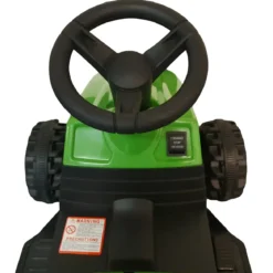 Trattore Elettrico per Bambini 6V Verde con Rimorchio Staccabile