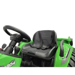 Trattore Elettrico per Bambini 24V con Rimorchio Ribaltabile Verde
