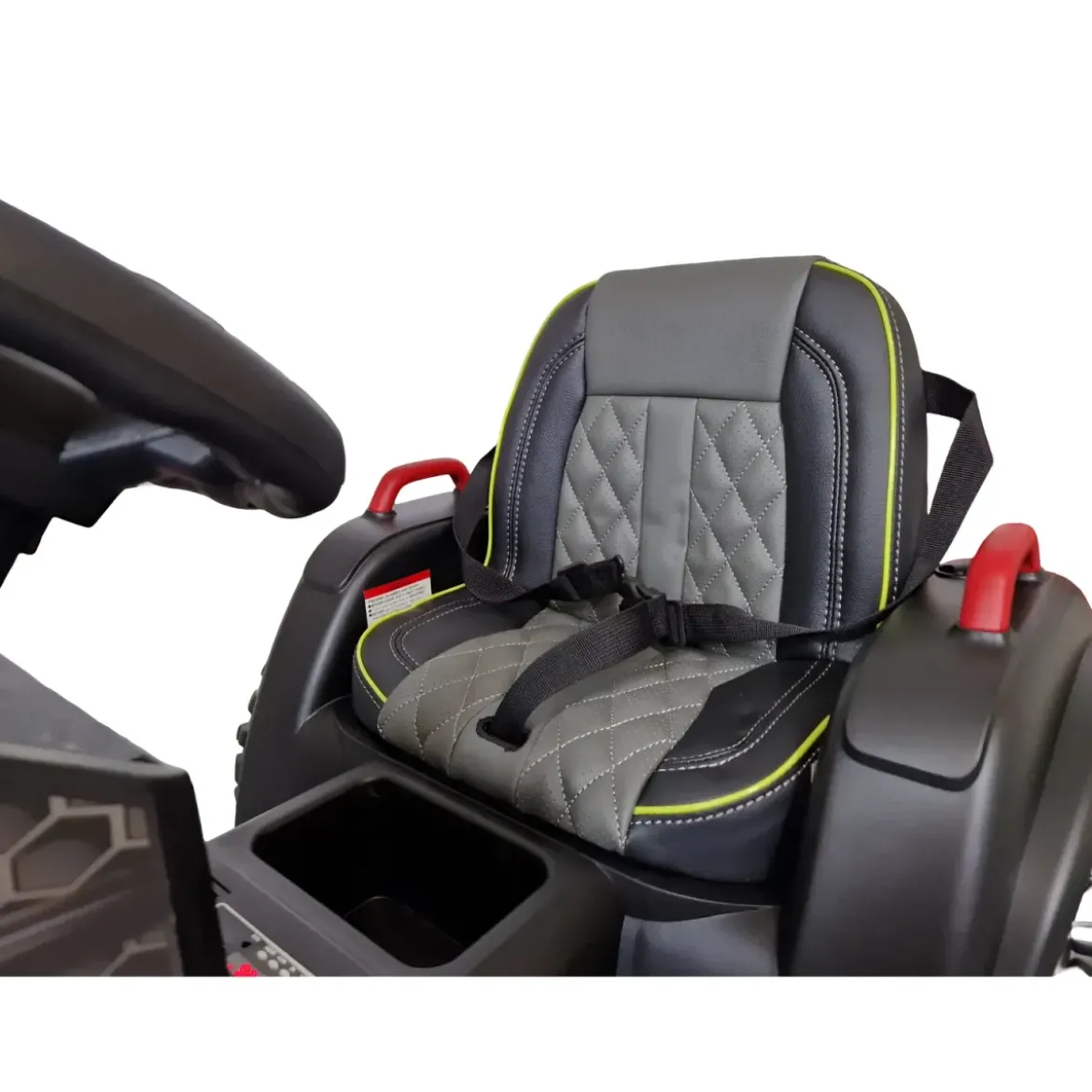 Trattore Elettrico per Bambini 12V Rosso con Rimorchio e Telecomando