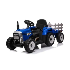 Trattore e Rimorchio Macchina Elettrica per Bambini a Batteria 12V Telecomandata