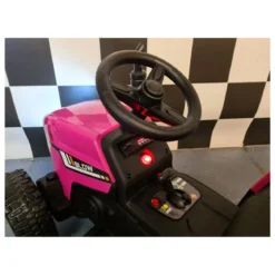 Trattore Macchina Elettrica per Bambina a Batteria 12V Rosa Telecomandata Bimbi
