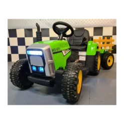 Trattore Macchina Elettrica per Bambini a Batteria 12 V Telecomandata 1 Posto