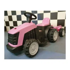 Trattore Macchina Elettrica per Bambini a Batteria Ricaricabile 1 Motore Posto