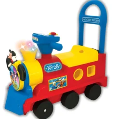 Treno Cavalcabile Topolino per Bambini Disney con Suoni e Luci