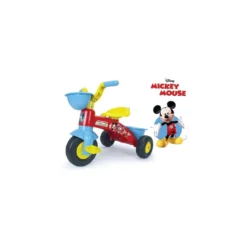 Triciclo a Pedali Mickey Mouse Topolino Disney Rosso Giocattolo Bimbo +3 Anni