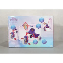 Triciclo Bambini con Maniglia Regolabile Principesse Disney Ruote EVA