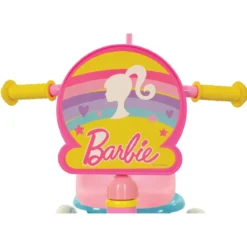 Triciclo Bambini con Maniglia Regolabile Removibile Barbie Ruote EVA