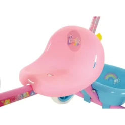 Triciclo Bambini con Maniglia Regolabile Removibile Barbie Ruote EVA