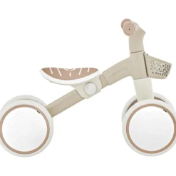 Triciclo Cavalcabile Beige Ergonomico Ecologico Cestino per Equilibrio