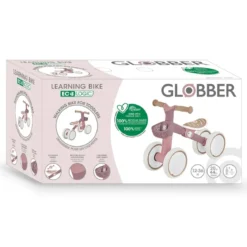 Triciclo Cavalcabile Rosa Ergonomico Ecologico Cestino per Equilibrio