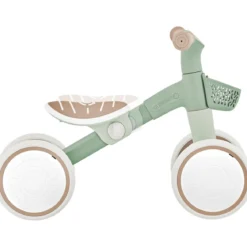 Triciclo Cavalcabile Verde Ergonomico Ecologico Cestino per Equilibrio