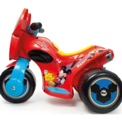 Triciclo Elettrico per Bambini 6V Topolino Disney Rosso Caricabatterie