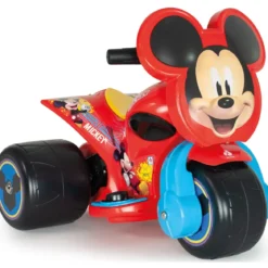 Triciclo Elettrico per Bambini 6V Topolino Disney Rosso Caricabatterie