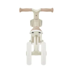 Triciclo Evolutivo Bambini 2 in 1 Beige Regolabile Pedali Rimovibili