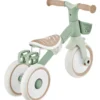 Triciclo Evolutivo Bambini 2 in 1 Verde Regolabile Pedali Rimovibili