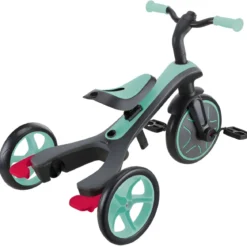 Triciclo Evolutivo 4 in 1 Maniglione Regolabile Balance Bike Verde Menta