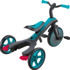 Triciclo Evolutivo 4 in 1 Maniglione Regolabile Balance Bike Verde Acqua