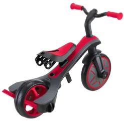 Triciclo Evolutivo 4 in 1 Maniglia Regolabile Balance Bike Rosso