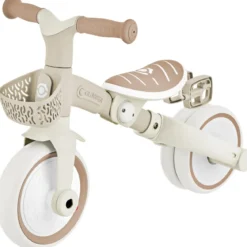 Triciclo Evolutivo per Bambini 3 in 1 Beige Regolabile Ecologico