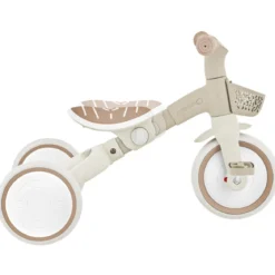 Triciclo Evolutivo per Bambini 3 in 1 Beige Regolabile Ecologico