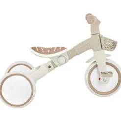Triciclo Evolutivo per Bambini 3 in 1 Beige Regolabile Ecologico