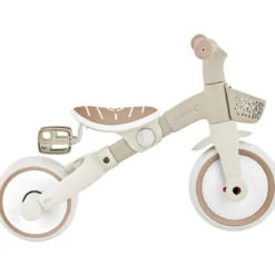 Triciclo Evolutivo per Bambini 3 in 1 Beige Regolabile Ecologico