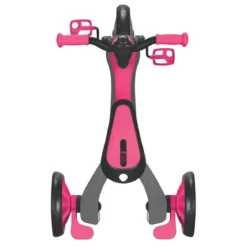 Triciclo Evolutivo per Bambini 4 in 1 Nero Rosa Neon Regolabile