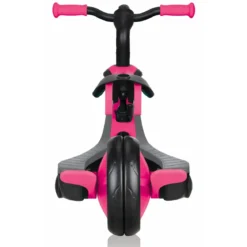 Triciclo Evolutivo per Bambini 4 in 1 Nero Rosa Neon Regolabile