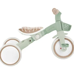 Triciclo Evolutivo per Bambini 3 in 1 Verde Salvia Regolabile Ecologico