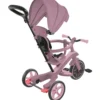 Triciclo Evolutivo Rosa 4 in 1 Regolabile Seconda Infanzia 20kg