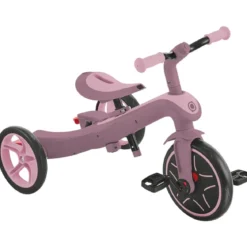 Triciclo Evolutivo Rosa 4 in 1 Regolabile Seconda Infanzia 20kg