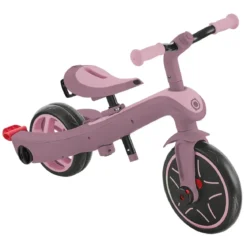 Triciclo Evolutivo Rosa 4 in 1 Regolabile Seconda Infanzia 20kg