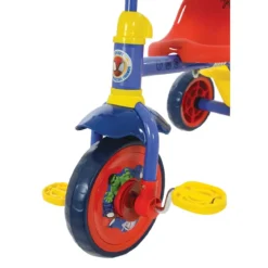 Triciclo per Bambini con Maniglia Regolabile Spiderman Ruote EVA