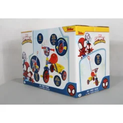 Triciclo per Bambini con Maniglia Regolabile Spiderman Ruote EVA