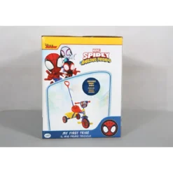 Triciclo per Bambini con Maniglia Regolabile Spiderman Ruote EVA